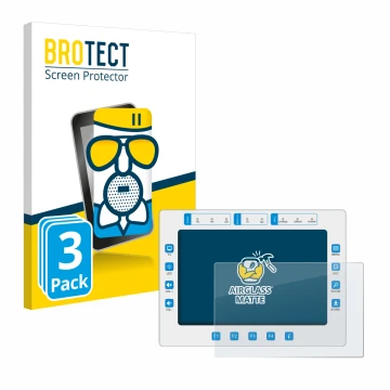 Parte frontale di una confezione del prodotto con il logo del marchio BROTECT. Accanto è raffigurato il dispositivo Megasat HD