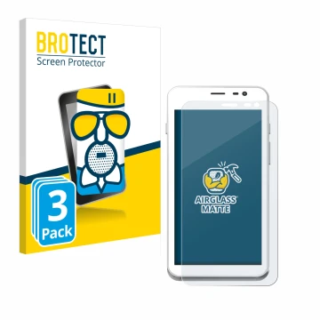 Parte frontale di una confezione del prodotto con il logo del marchio BROTECT. Accanto è raffigurato il dispositivo Pax A77 co