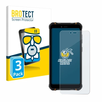Parte frontale di una confezione del prodotto con il logo del marchio BROTECT. Accanto è raffigurato il dispositivo Hotwav T5 