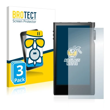 Parte frontale di una confezione del prodotto con il logo del marchio BROTECT. Accanto è raffigurato il dispositivo Astell&Ker