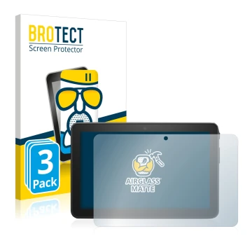 Parte frontale di una confezione del prodotto con il logo del marchio BROTECT. Accanto è raffigurato il dispositivo Amazon Fir