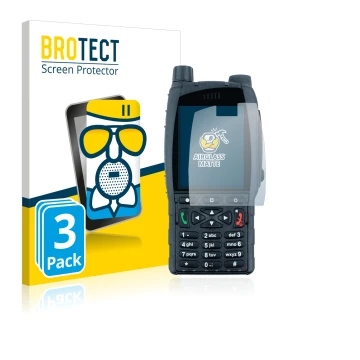 Parte frontale di una confezione del prodotto con il logo del marchio BROTECT. Accanto è raffigurato il dispositivo Sepura SC2
