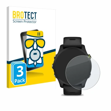 Parte frontale di una confezione del prodotto con il logo del marchio BROTECT. Accanto è raffigurato il dispositivo Garmin For