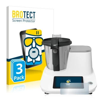 Parte frontale di una confezione del prodotto con il logo del marchio BROTECT. Accanto è raffigurato il dispositivo Moulinex C