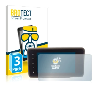 Parte frontale di una confezione del prodotto con il logo del marchio BROTECT. Accanto è raffigurato il dispositivo Dacia Dust