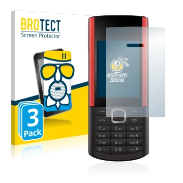 Parte frontale di una confezione del prodotto con il logo del marchio BROTECT. Accanto è raffigurato il dispositivo Nokia 5710