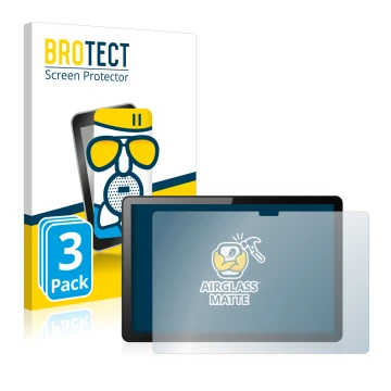 Parte frontale di una confezione del prodotto con il logo del marchio BROTECT. Accanto è raffigurato il dispositivo Lenovo Tab