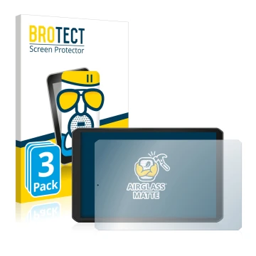 Parte frontale di una confezione del prodotto con il logo del marchio BROTECT. Accanto è raffigurato il dispositivo Garmin dez