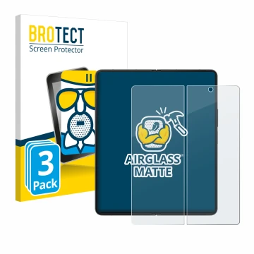 Parte frontale di una confezione del prodotto con il logo del marchio BROTECT. Accanto è raffigurato il dispositivo Samsung Ga