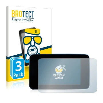 Parte frontale di una confezione del prodotto con il logo del marchio BROTECT. Accanto è raffigurato il dispositivo Mercedes-B