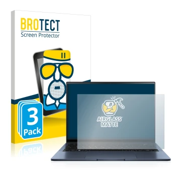 Parte frontale di una confezione del prodotto con il logo del marchio BROTECT. Accanto è raffigurato il dispositivo ASUS ZenBo