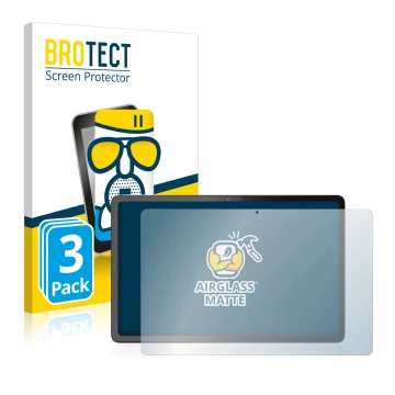 Parte frontale di una confezione del prodotto con il logo del marchio BROTECT. Accanto è raffigurato il dispositivo Lenovo Tab