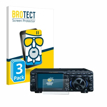 Parte frontale di una confezione del prodotto con il logo del marchio BROTECT. Accanto è raffigurato il dispositivo Yaesu FT-7