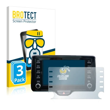 Parte frontale di una confezione del prodotto con il logo del marchio BROTECT. Accanto è raffigurato il dispositivo Toyota Yar