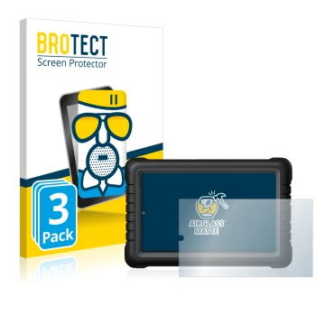 Parte frontale di una confezione del prodotto con il logo del marchio BROTECT. Accanto è raffigurato il dispositivo Launch X-4