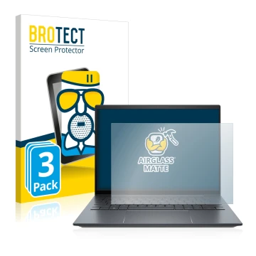 Parte frontale di una confezione del prodotto con il logo del marchio BROTECT. Accanto è raffigurato il dispositivo HP Elite D