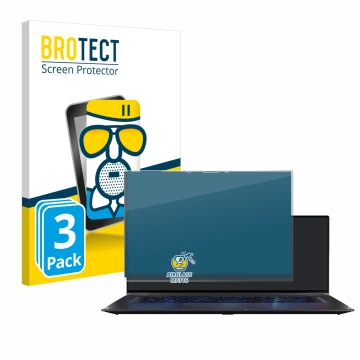 Parte frontale di una confezione del prodotto con il logo del marchio BROTECT. Accanto è raffigurato il dispositivo ASUS ROG F