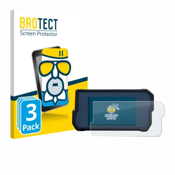 Parte frontale di una confezione del prodotto con il logo del marchio BROTECT. Accanto è raffigurato il dispositivo KTM 390 Du