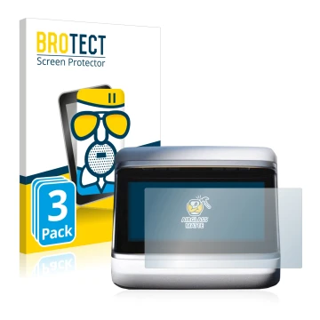 Parte frontale di una confezione del prodotto con il logo del marchio BROTECT. Accanto è raffigurato il dispositivo Tesla Mode