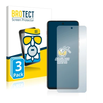 Parte frontale di una confezione del prodotto con il logo del marchio BROTECT. Accanto è raffigurato il dispositivo Motorola T