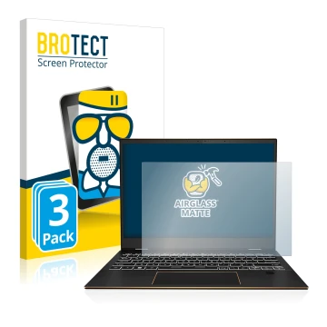 Parte frontale di una confezione del prodotto con il logo del marchio BROTECT. Accanto è raffigurato il dispositivo MSI Summit