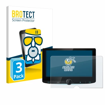 Parte frontale di una confezione del prodotto con il logo del marchio BROTECT. Accanto è raffigurato il dispositivo Kenwood DN