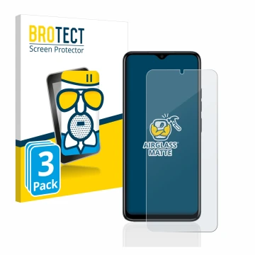 Parte frontale di una confezione del prodotto con il logo del marchio BROTECT. Accanto è raffigurato il dispositivo Tecno Spar
