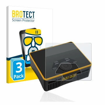 Parte frontale di una confezione del prodotto con il logo del marchio BROTECT. Accanto è raffigurato il dispositivo Junsi iCha