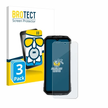 Parte frontale di una confezione del prodotto con il logo del marchio BROTECT. Accanto è raffigurato il dispositivo Doogee S10