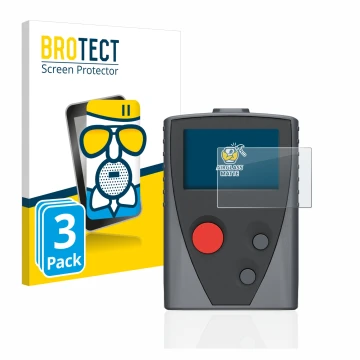 Parte frontale di una confezione del prodotto con il logo del marchio BROTECT. Accanto è raffigurato il dispositivo Swissphone