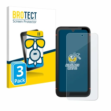 Parte frontale di una confezione del prodotto con il logo del marchio BROTECT. Accanto è raffigurato il dispositivo Gigaset GX