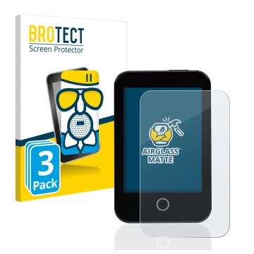 Parte frontale di una confezione del prodotto con il logo del marchio BROTECT. Accanto è raffigurato il dispositivo Medtrum To