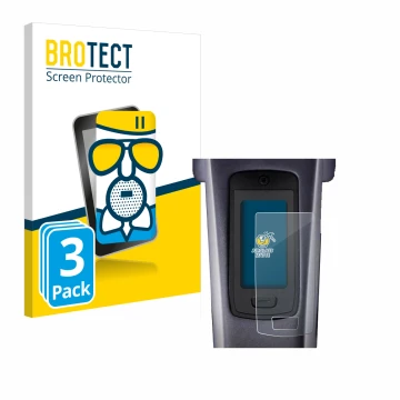 Parte frontale di una confezione del prodotto con il logo del marchio BROTECT. Accanto è raffigurato il dispositivo TQ HPR50 E