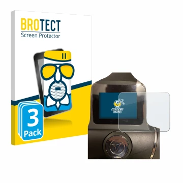 Parte frontale di una confezione del prodotto con il logo del marchio BROTECT. Accanto è raffigurato il dispositivo Motocaddy 
