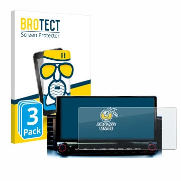 Parte frontale di una confezione del prodotto con il logo del marchio BROTECT. Accanto è raffigurato il dispositivo Kia Xceed 