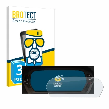 Parte frontale di una confezione del prodotto con il logo del marchio BROTECT. Accanto è raffigurato il dispositivo Audi A3 20