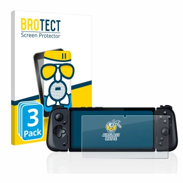 Parte frontale di una confezione del prodotto con il logo del marchio BROTECT. Accanto è raffigurato il dispositivo Razer Edge