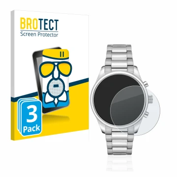 Parte frontale di una confezione del prodotto con il logo del marchio BROTECT. Accanto è raffigurato il dispositivo Hugo Boss 