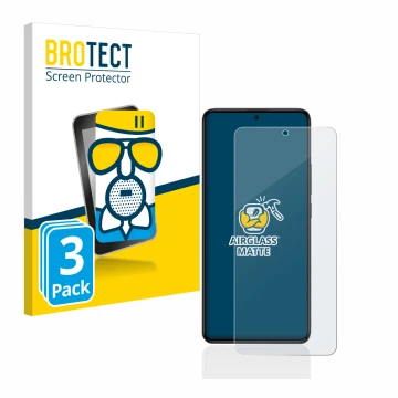 Parte frontale di una confezione del prodotto con il logo del marchio BROTECT. Accanto è raffigurato il dispositivo Xiaomi Poc