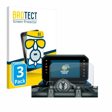 Parte frontale di una confezione del prodotto con il logo del marchio BROTECT. Accanto è raffigurato il dispositivo Suzuki GSX