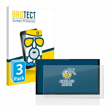 Parte frontale di una confezione del prodotto con il logo del marchio BROTECT. Accanto è raffigurato il dispositivo Kenwood DM