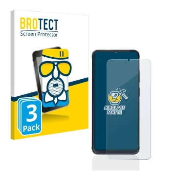 Parte frontale di una confezione del prodotto con il logo del marchio BROTECT. Accanto è raffigurato il dispositivo Cubot X70 