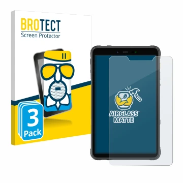 Parte frontale di una confezione del prodotto con il logo del marchio BROTECT. Accanto è raffigurato il dispositivo Ulefone Ar