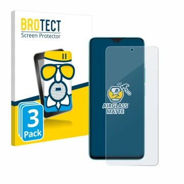 Parte frontale di una confezione del prodotto con il logo del marchio BROTECT. Accanto è raffigurato il dispositivo Honor 90 L