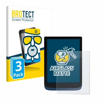 Parte frontale di una confezione del prodotto con il logo del marchio BROTECT. Accanto è raffigurato il dispositivo Vivlio Ink