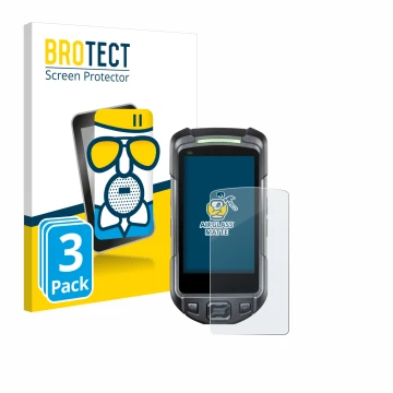 Parte frontale di una confezione del prodotto con il logo del marchio BROTECT. Accanto è raffigurato il dispositivo Keyence BT