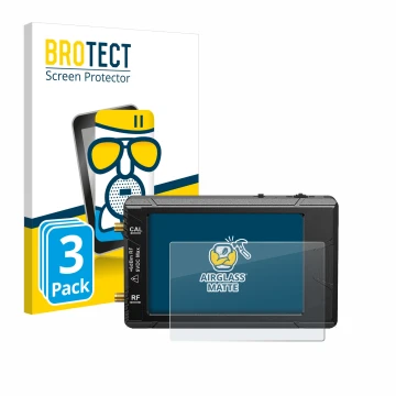 Parte frontale di una confezione del prodotto con il logo del marchio BROTECT. Accanto è raffigurato il dispositivo tinySA ult