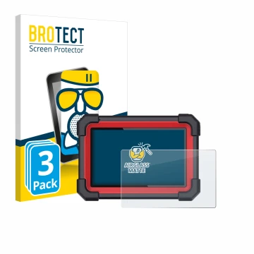 Parte frontale di una confezione del prodotto con il logo del marchio BROTECT. Accanto è raffigurato il dispositivo Launch X-4