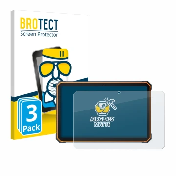 Parte frontale di una confezione del prodotto con il logo del marchio BROTECT. Accanto è raffigurato il dispositivo Blackview 