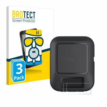 Parte frontale di una confezione del prodotto con il logo del marchio BROTECT. Accanto è raffigurato il dispositivo Garmin inR